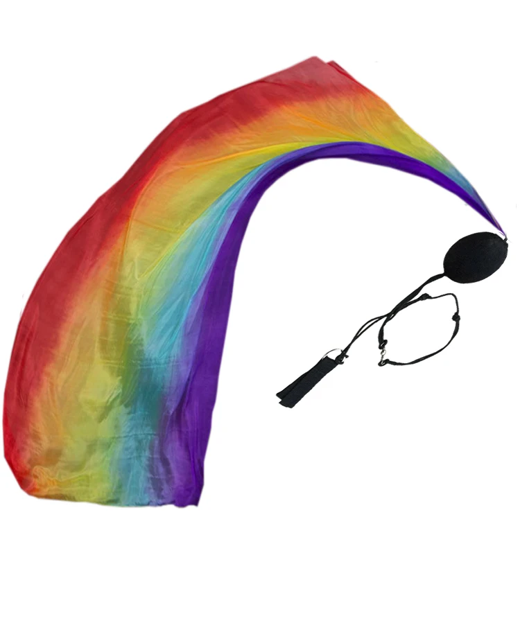 100% натуральный шелк Poil вуаль для танца живота Производительность и упражнения опора