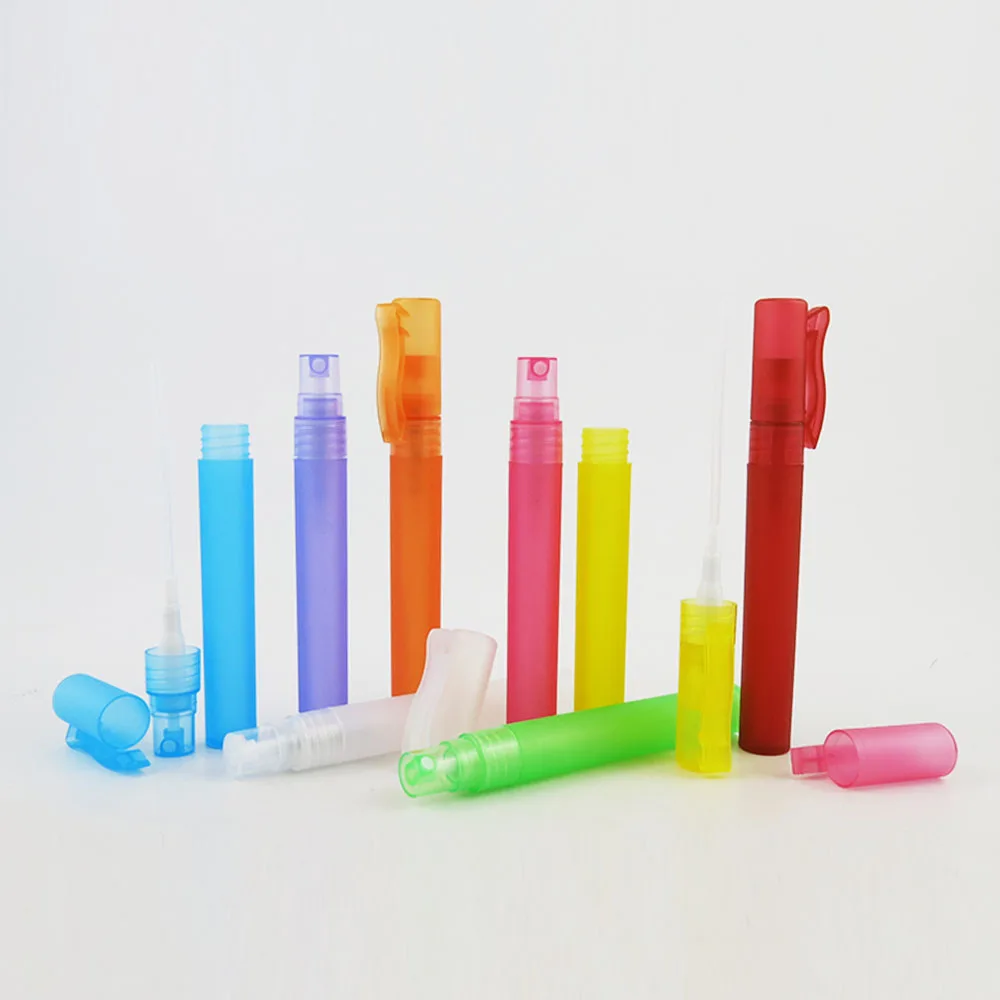 Multicolor Small Refillable Travel pen perfume bottle 10ml 10ml 1/3oz parfum liquid packaging container wholesale