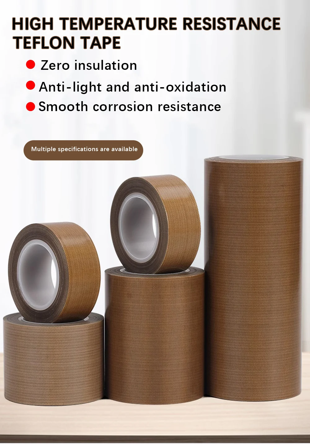 YOUJIANG высокотемпературные прочные Стекловолоконные и чистые клейкие ленты ptfe