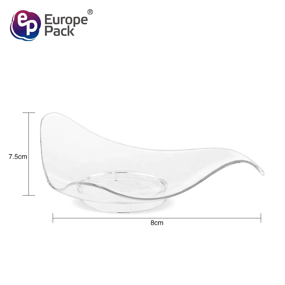 H0t sale food grade BPA free special shape clear disposable plastic sauce dish tray