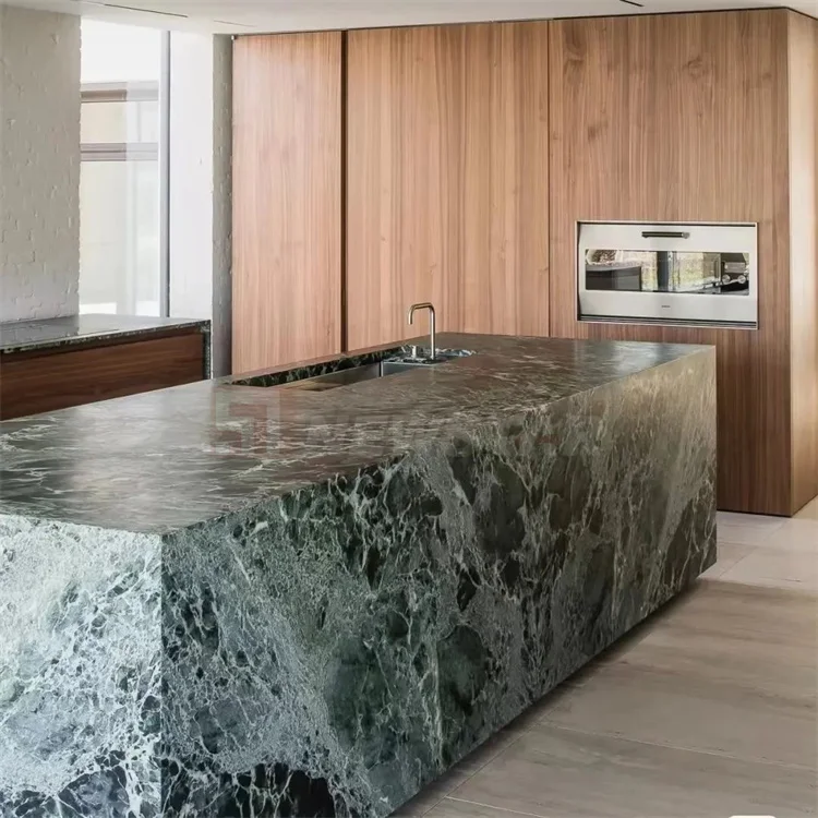 Italy Green Marble Flooring Tile Countertop Polished Verde Green Marble Luxury Home Decoration Natural Pradas Green Marble