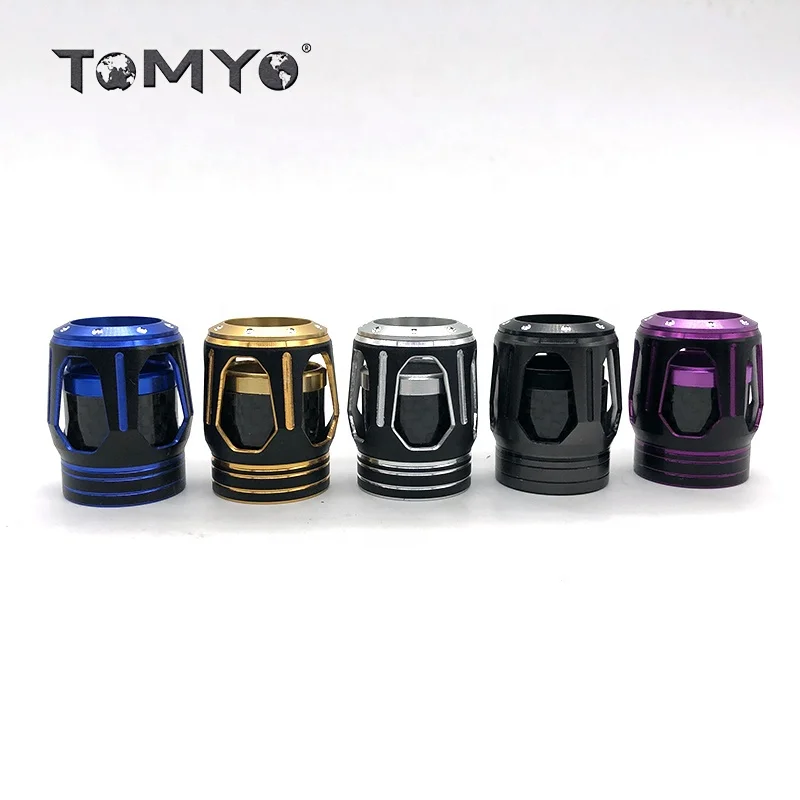 ToMyo Aluminum Part +3K Carbon+ Trim Ring For #16 Reel Seat Winding Check Decorative Rod FIshing Building Repair Components