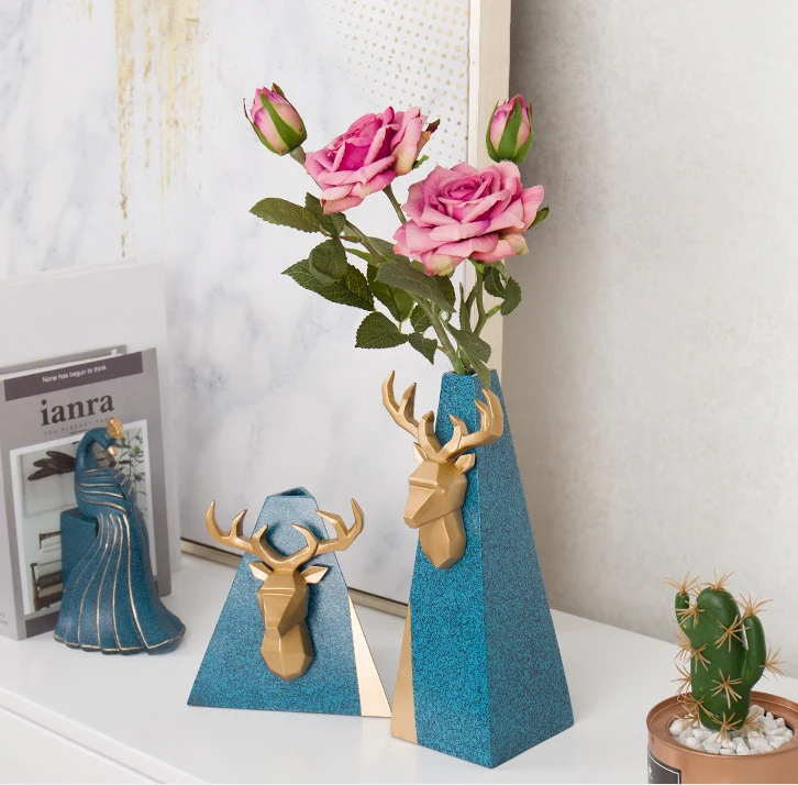 Resin vase ornaments for European home