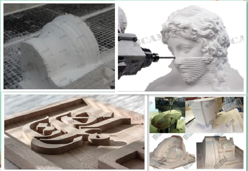 3D каменный фрезерный станок с ЧПУ для гравировки древесины пенопласта модель лодки Т-образным