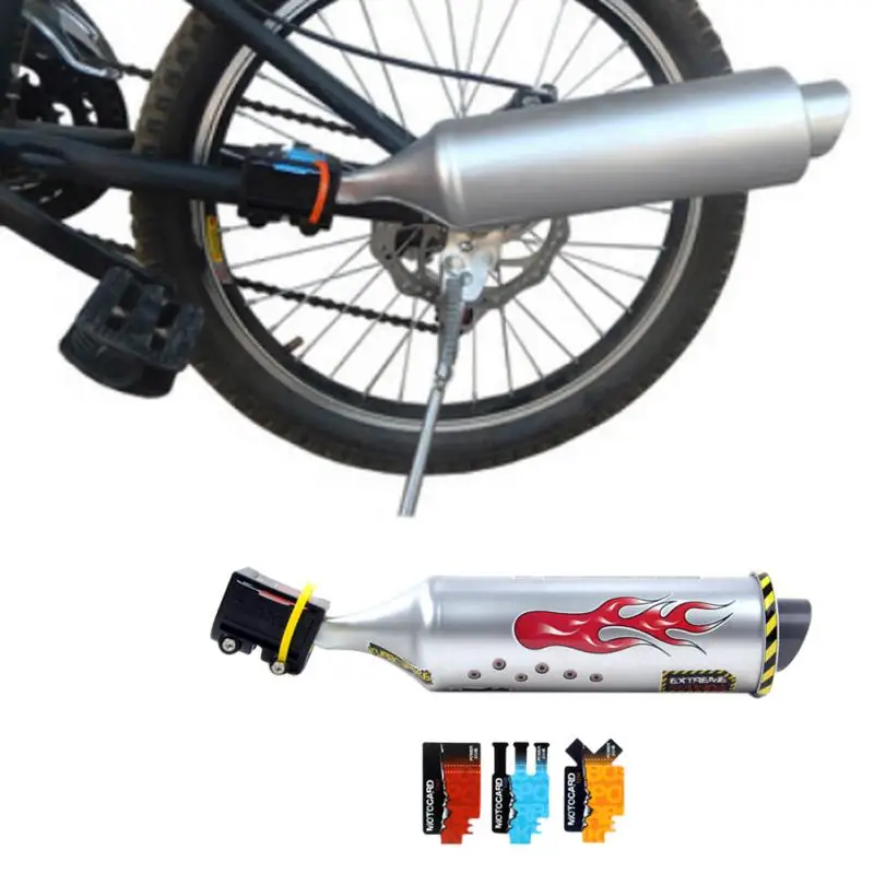 Funny Bicycle Turbo Motorcycle Sound Effect Exhaust 6 Kinds of Motorcycle Wild Sound Effects Quick Installation