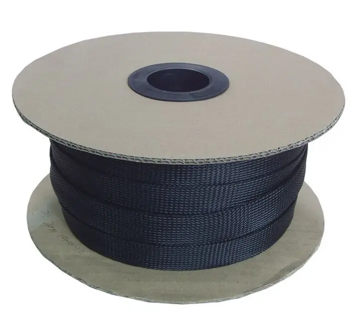 Flame Retardant Cable Wire harness Sheathing Management Flexible PET Expandable Sleeve Sleeving