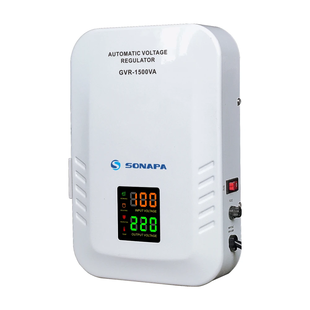 Manufacturer Sells Wall-mounted GVR-1500VA Voltage Regulator 220V Safety Automatic Voltage Stabilizer/AVR