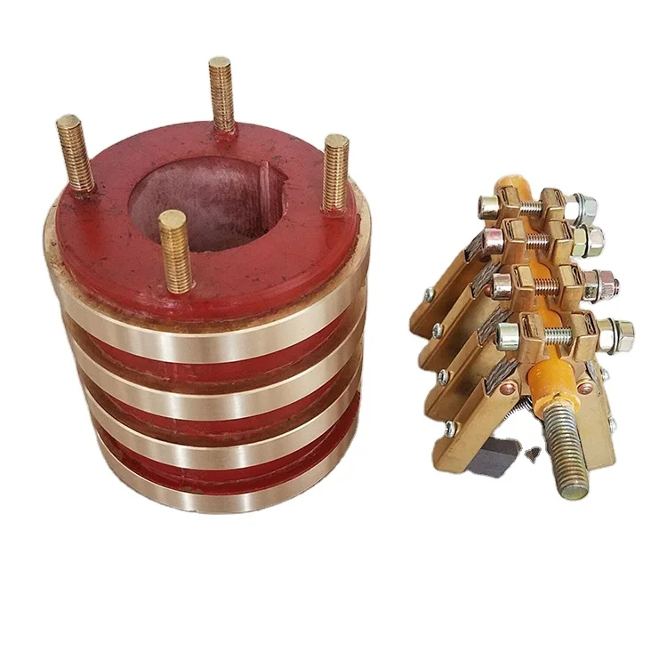 Electrical Connector Carbon Brushes 4 Ring Slip Ring rotary electrical interface