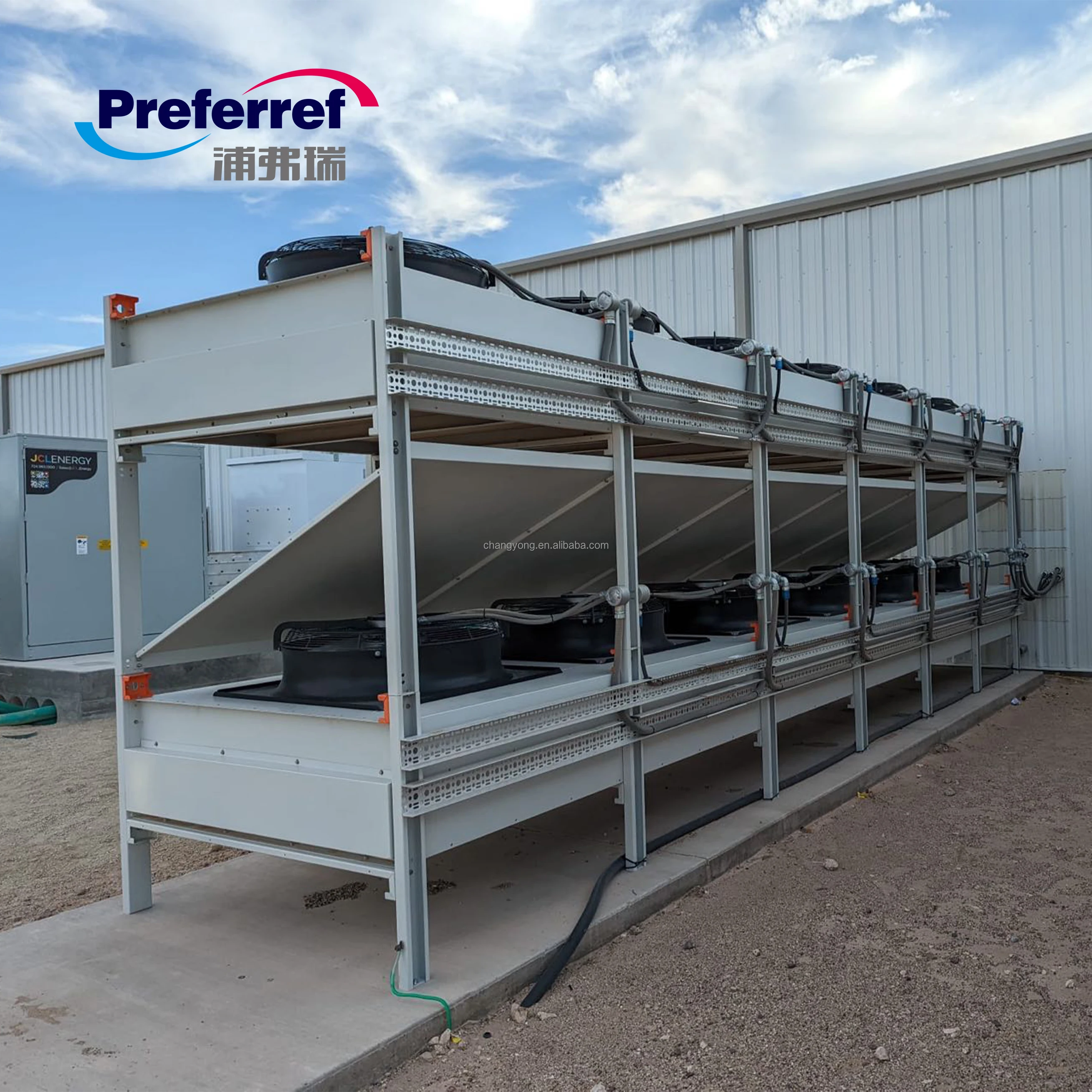 Preferref Industrial Air To Fluid Heat Exchanger 100kw Dry Cooler/cooler dry type