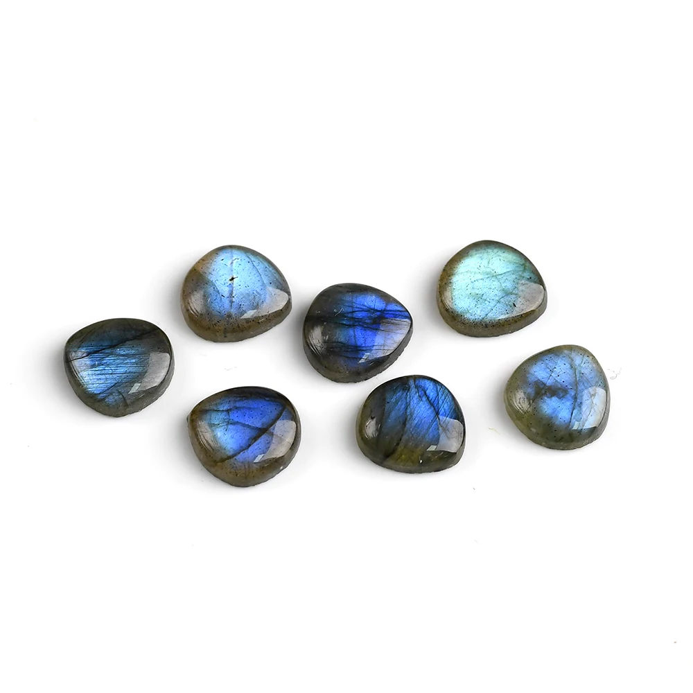 Hot Sale Natural Labradorite gems Polishing bright smooth Customized cutting complex shapes High Quality cabochon labradorite
