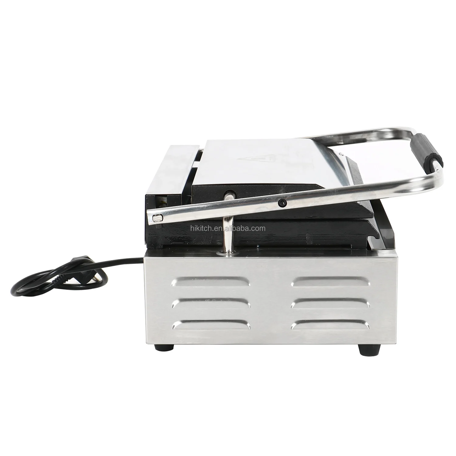Upgraded commercial electric panini grill 811EB contact grill single head pancake sandwich grilled meat and steak press machine