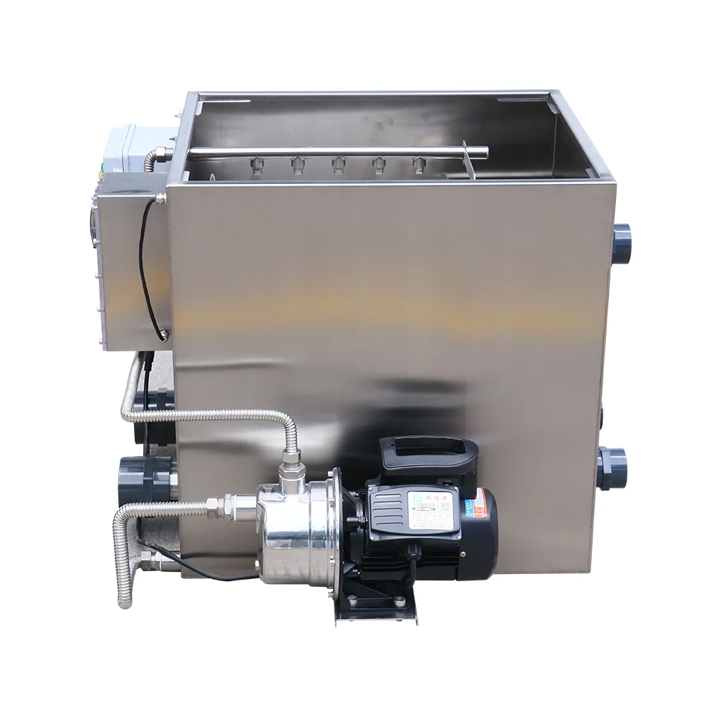 Qlozone, аквакультура, рыбоводство, кои, пруд, барабанный фильтр, ротационный 304, нержавеющая сталь, вращающийся барабанный фильтр