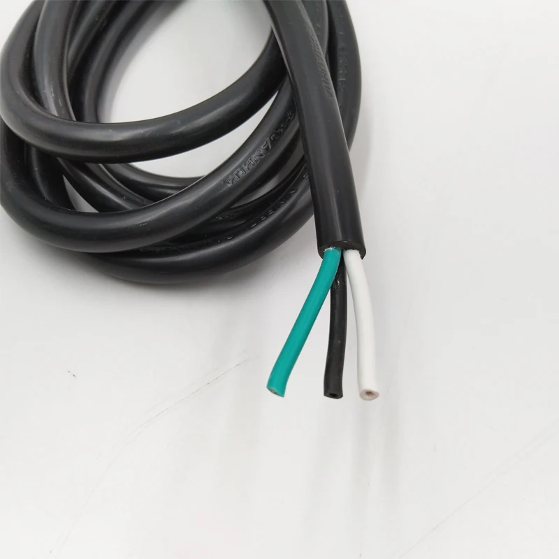 AC power cord with angled NEMA5-15P plug, free end