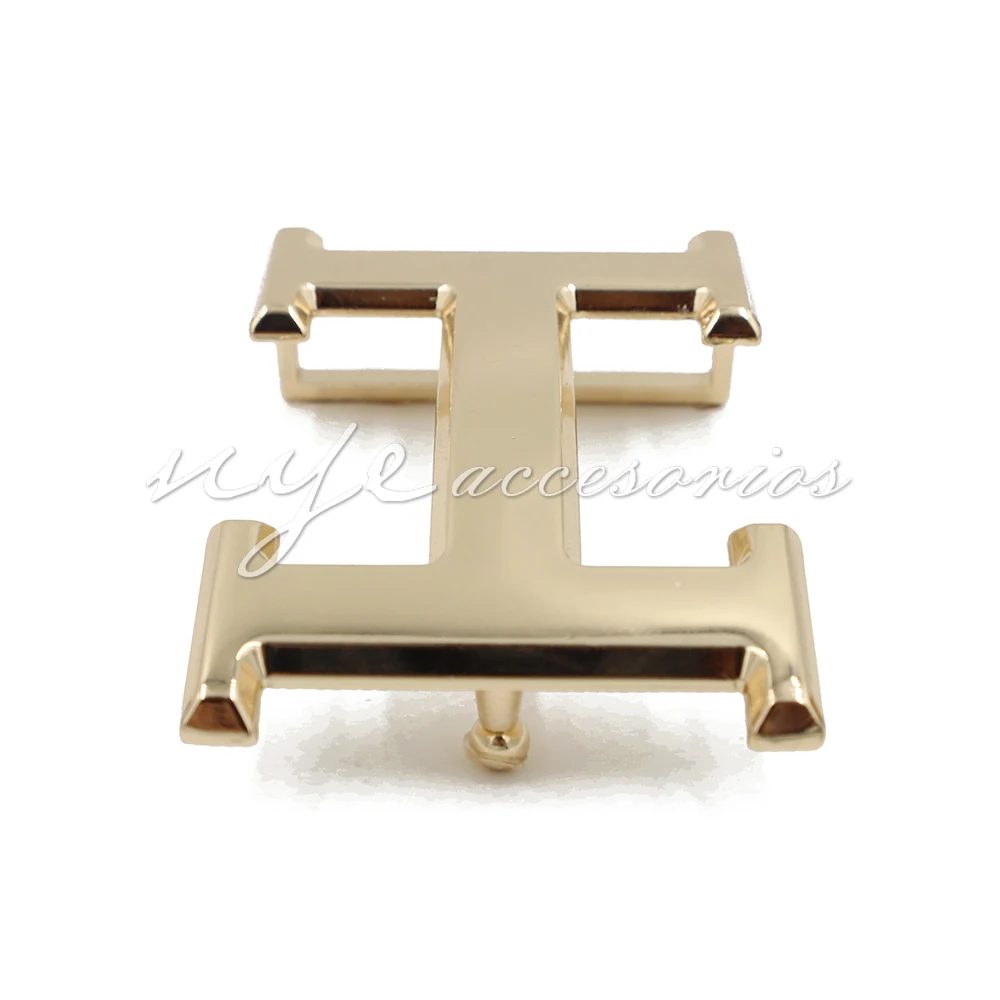 Customized metal slide matte gold adjustable belt buckle