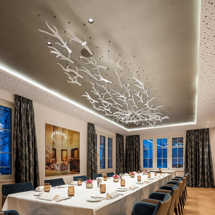 New Product Indoor Decoration Luxury Hotel Led Big Project Chandelier Pendant Lamp Price