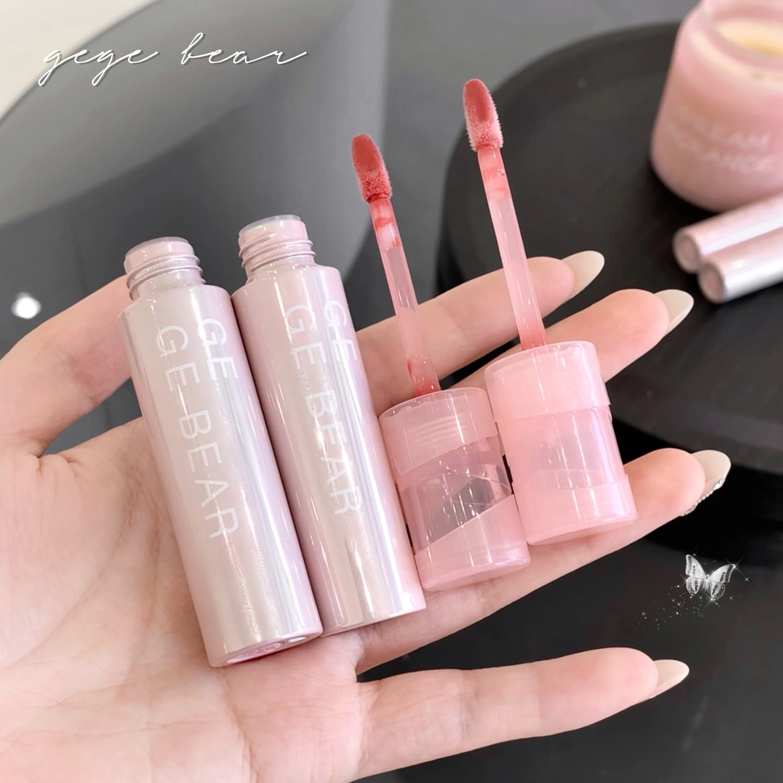 Gege Bear Watery And Icy Jelly Lip Balm Tender Appearance Lipstick Gloss Pure Desire Holding Makeup Lip Glaze