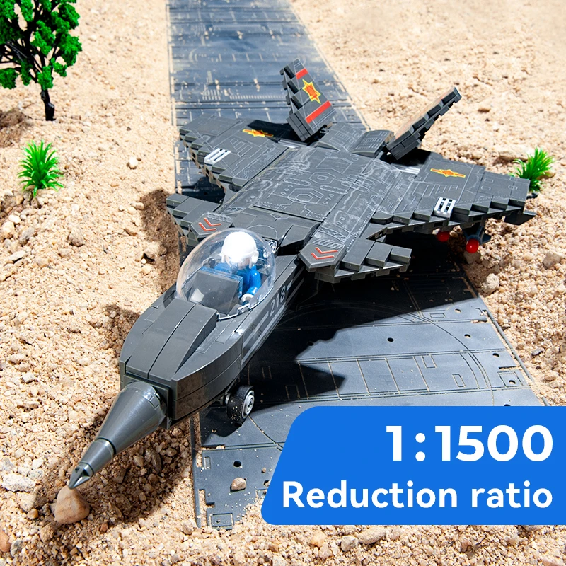 CAYI China Military Series J-20 Stealth Fighter Building Blocks Toys Set