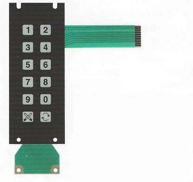 Fuel dispenser keypad 168820