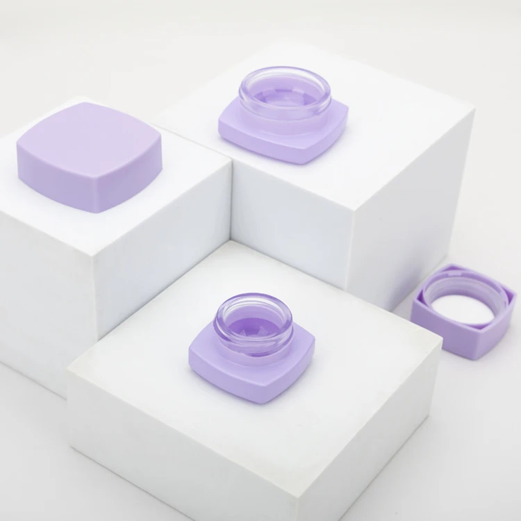Custom Color Spray And Custom Logo Printing Design Pillow Shape Glass Jars With Child Resistant Plastic Lids For Concentrate Oil