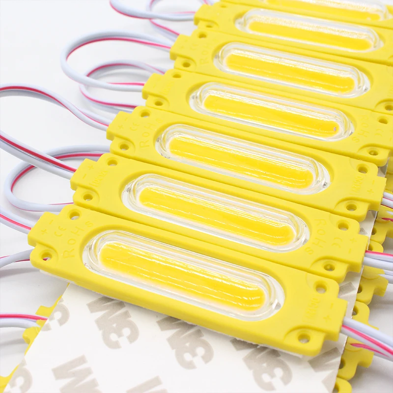 Dc12v 24V COB Led Modules Light Smd Injection Light Single Color 7019 6 Chip Waterproof Outdoor Ip67 Cob Module For Sign Box