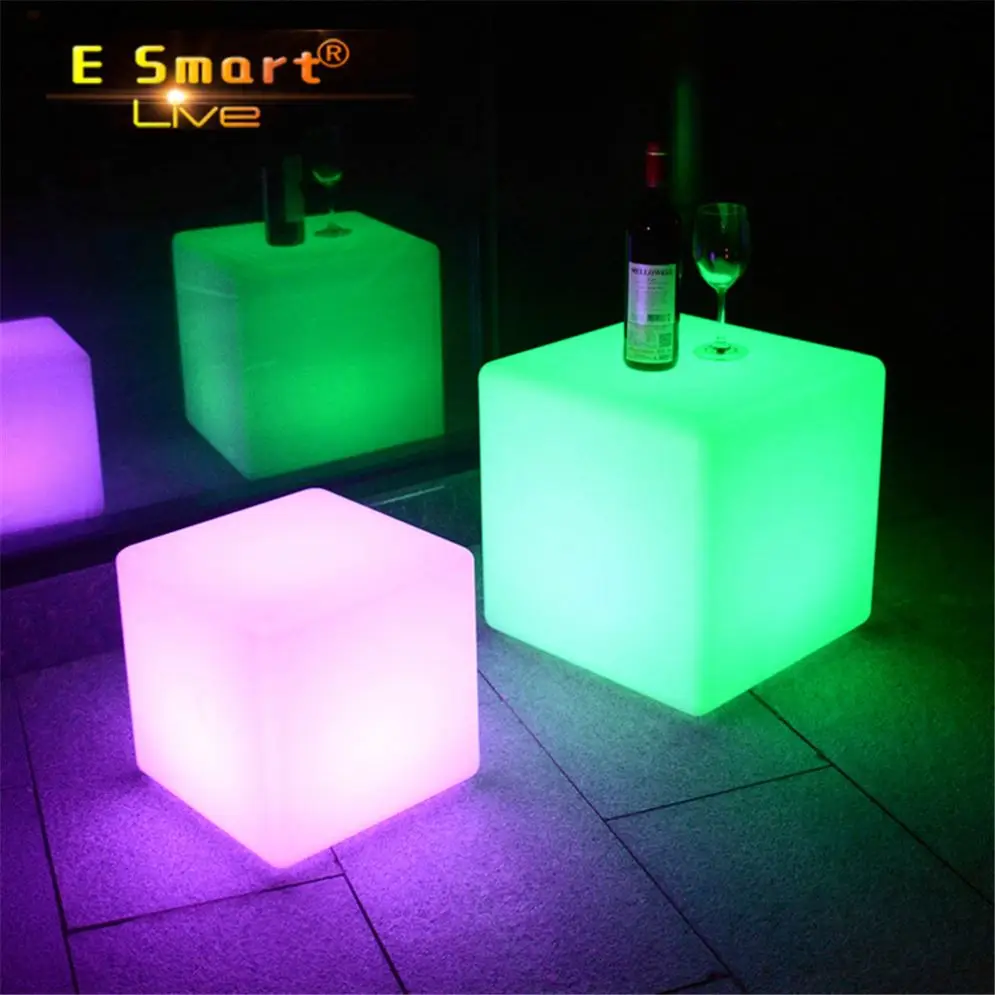 outdoor led cube seat lighting/led cube chairs/led garden cube