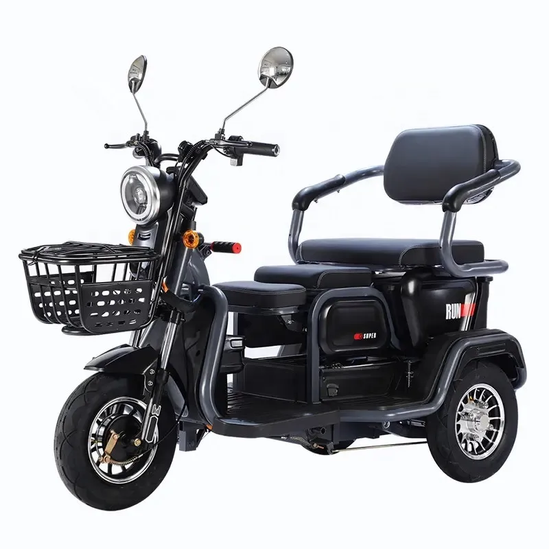 China Popular three-wheeled electric motorcycle speed 600W carbon steel motor electric three-wheeled recreational vehicle
