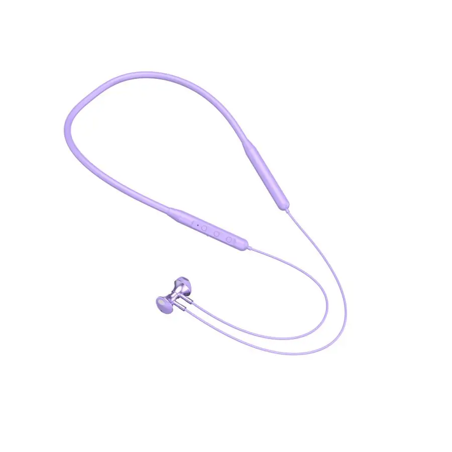 High Quality Best Practical Purple Sweat Resistant Silicone Abs Mono Channel Wireless Neckphone
