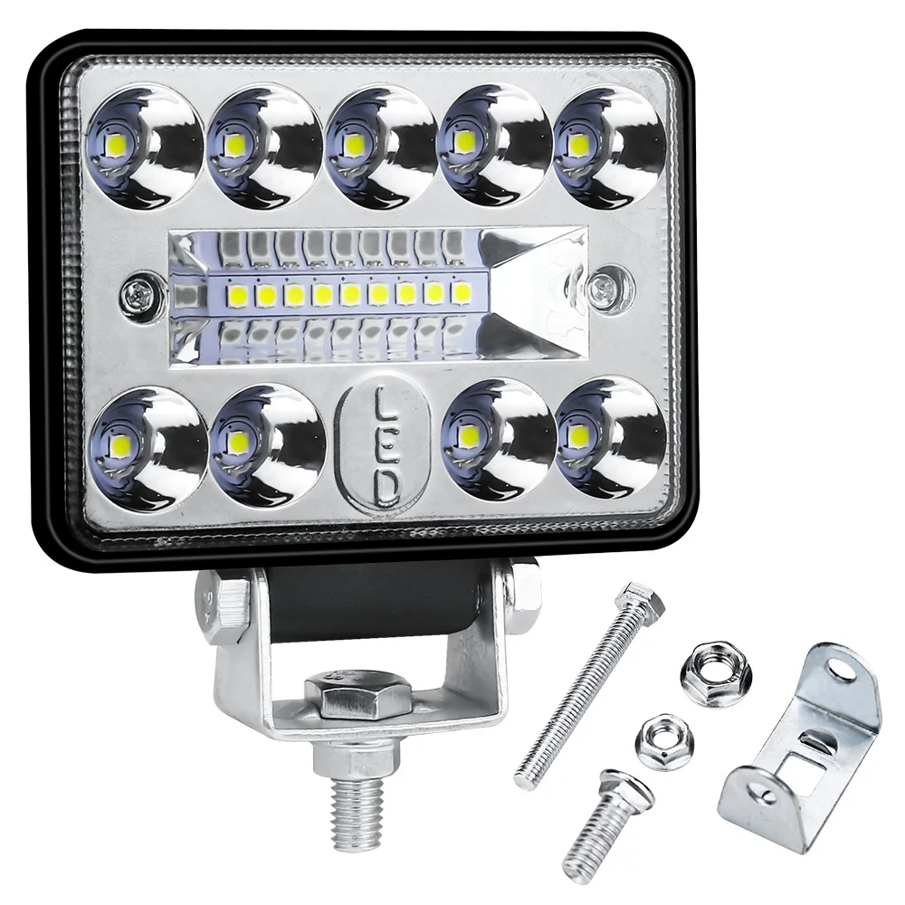 DXZ OEM 12V 24V 3Inch LED 54W Wrok Light led bar 3030LED 18SMD for Truck Tractor SUV 4x4 Car Led Headlights Lighting Spot