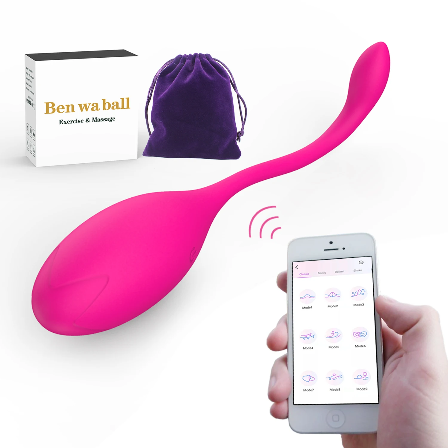 Lush 1 2 3 Vibrator 10 Modes Vibration Adult Sex Toys Vibrating Egg APP Remote Control Female for Woman Vagina Sex Wifi Vibrator