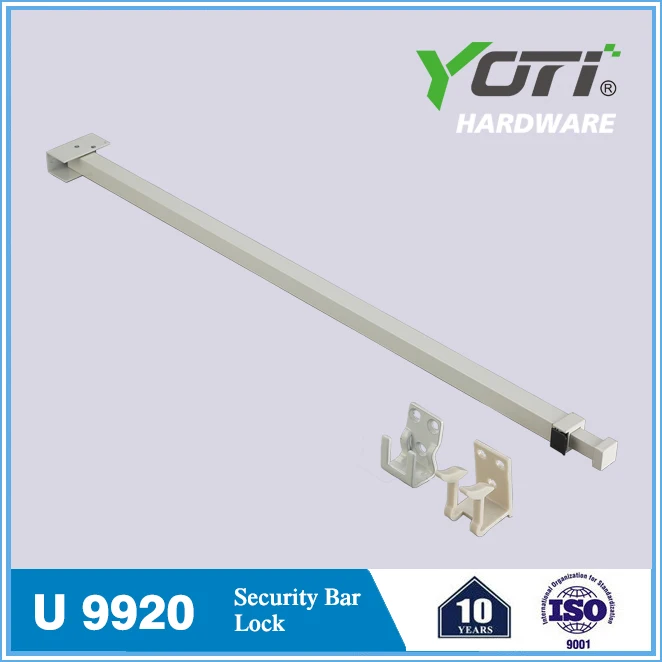 U 9920/9921 Adjustable Made in China Sliding Patio Door Security Aluminum Bar Lock