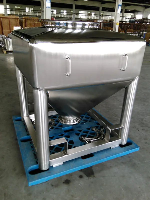 Stainless steel IBC container for package