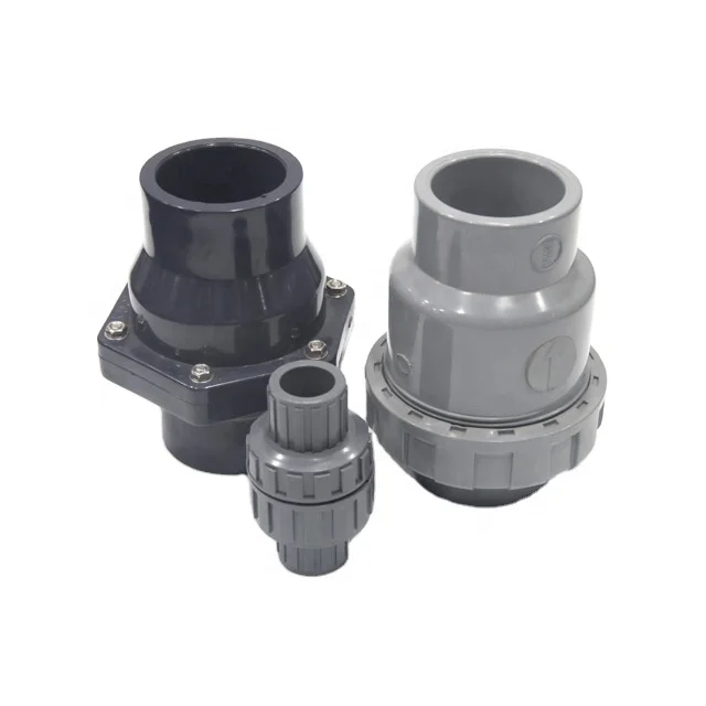 New products factory making pvc ball check valve for swimming pool