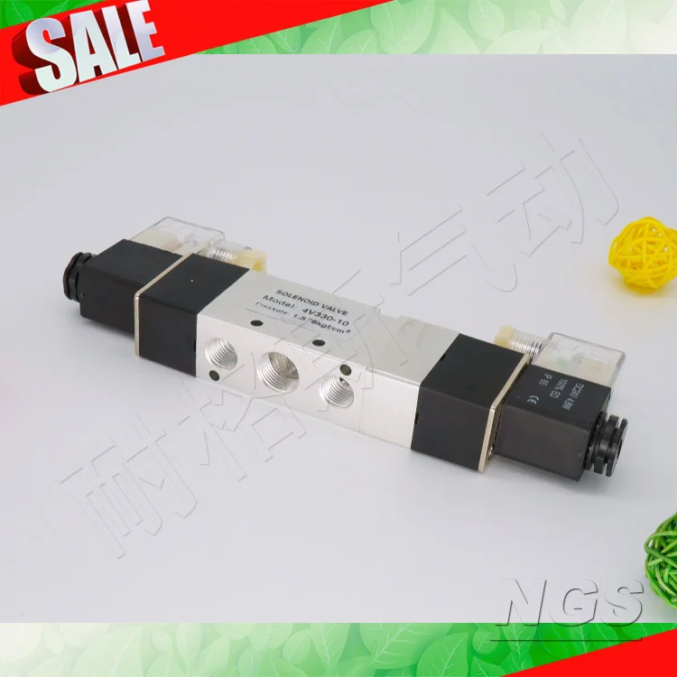 Пневматический цилиндр Соленоидный клапан 4V310-10 4V320-10 4V330C-10 4V330P-10 4V330E-10 4V310-08 AC220V DC24V