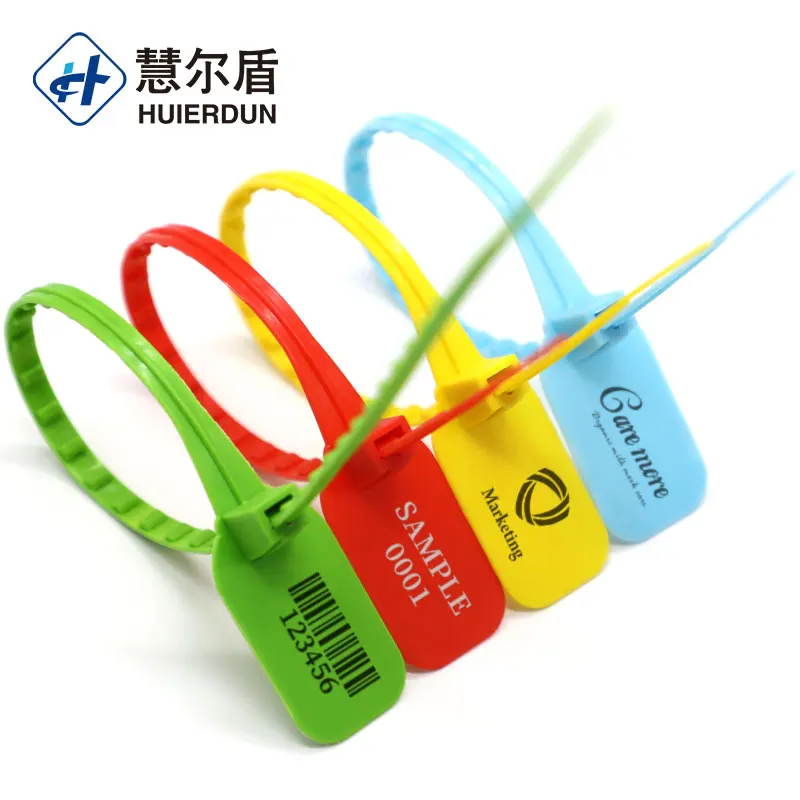 HED-PS159 plastic security seal with barcode strap container plastic security seals plastic high security seal