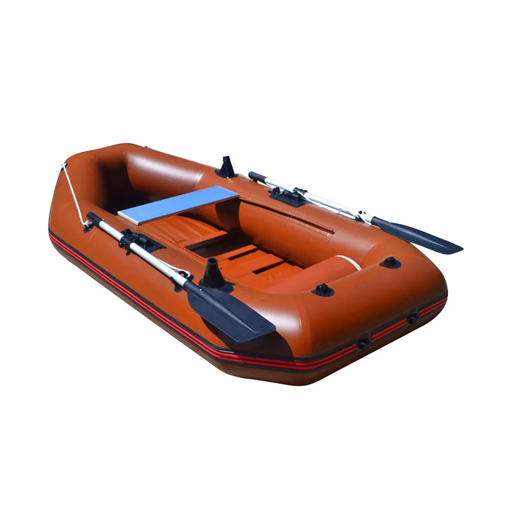 OEM source factory dark red single inflatable fishing boat kayak
