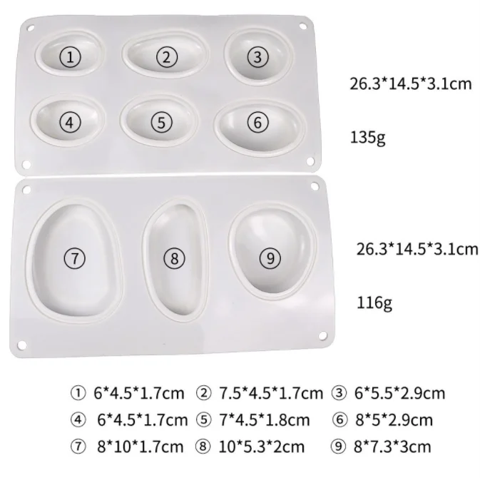 Homesun 3D Stone Silicone Molds  Pebble Stone Baking Pan Cake Mousse Dessert Bakeware Silicone Mould