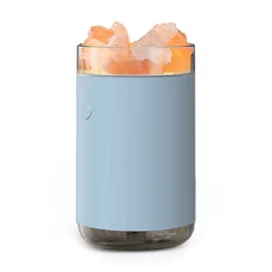 260ML Portable CarCrystal Salt Stone Aromatherapy Diffuser Air Humidifier USB Diffuset Mine Mist Maker With Coloful Night Light