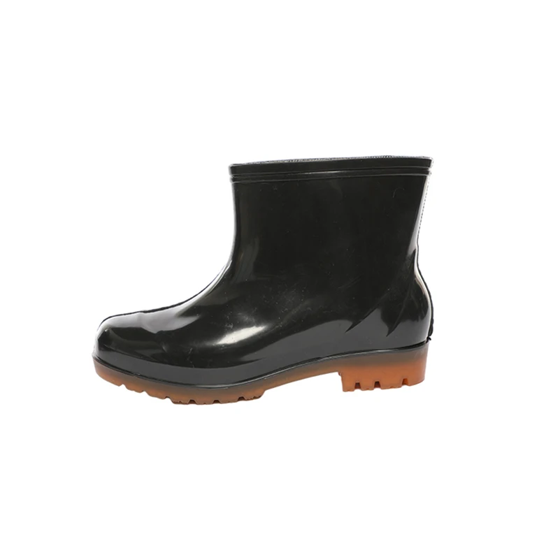 Baisheng Black Cheap Ankle Waterproof Pvc Rain Boots for Food Industry