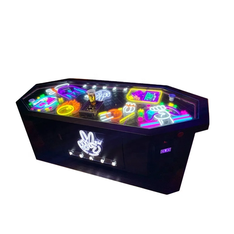 
led beer pong beer slap game table 