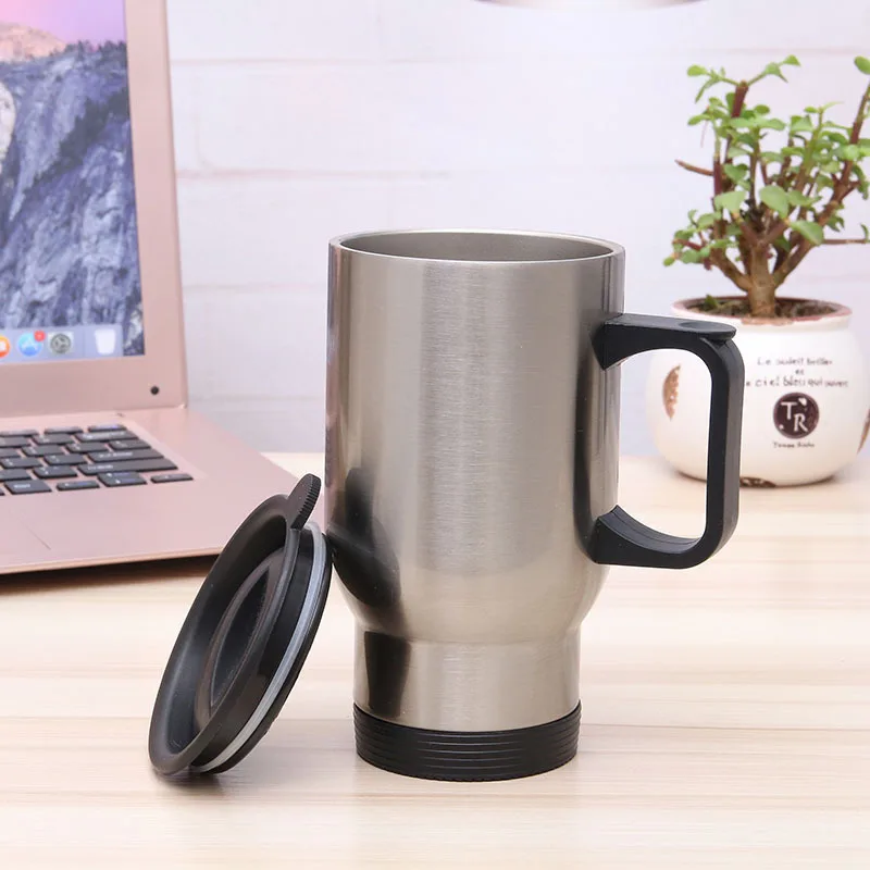 Wholesale Personalized and Customized Heat Press Printable White Stainless Steel Car Travel Mug Sublimation