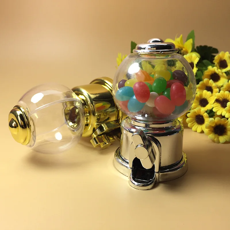 wholesale mini gum ball Egg twisting machine shape candy box baby shower Party Favor gifts package Sugar beans candy box