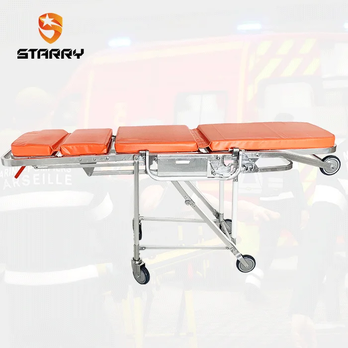 First aid ambulance medical devices adjustable folding wheel chairs for stair wheelchair stretcher