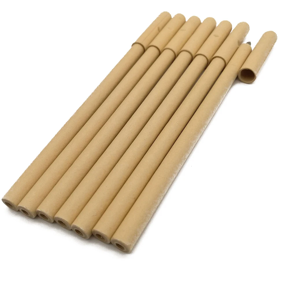 Recycled Pulp Material Paper Tube Eco-friendly Pen Kraft Paper Ballpoint Pen Customized Logo