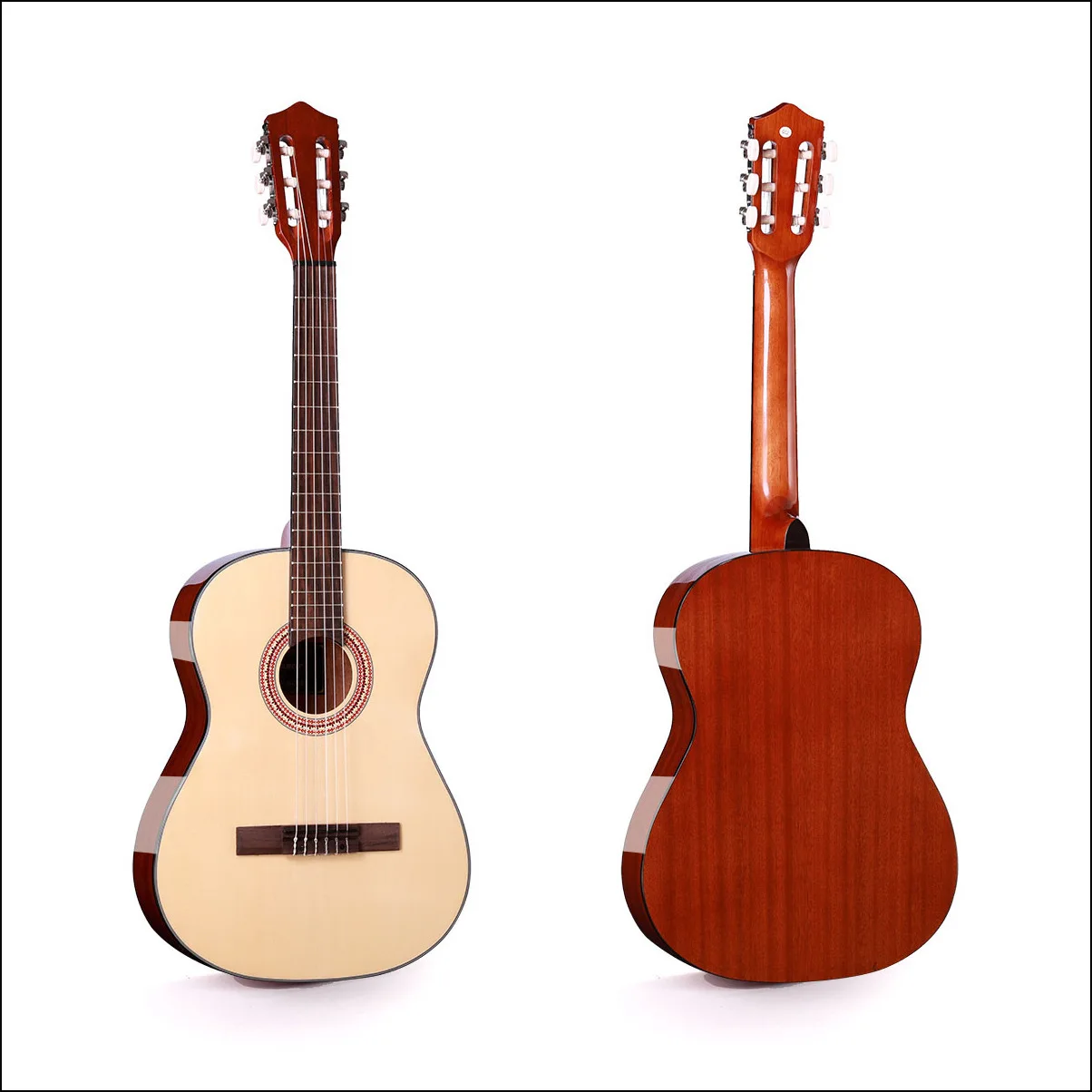 wholesale 34 36 39 inch spruce wood classic guitar for beginner