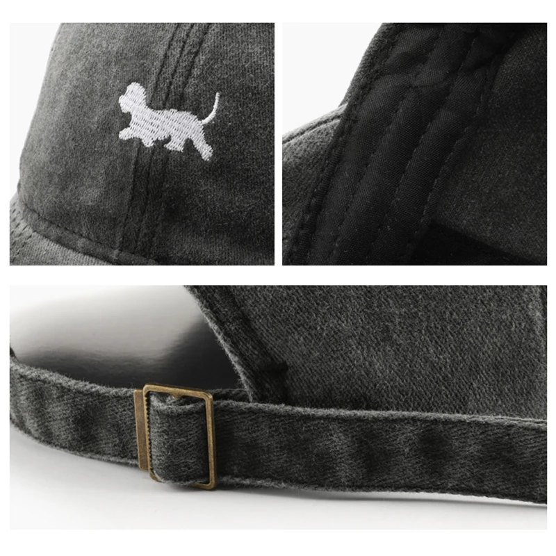 Pink Multicolor Baseball Cap Personalized Washed Aged Vintage Embroidered Dog Dad Hat Sport Cap