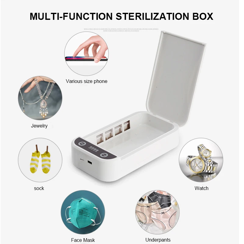
Portable uv lamp disinfection uv sterilization box phone charging uv box sterilizer 