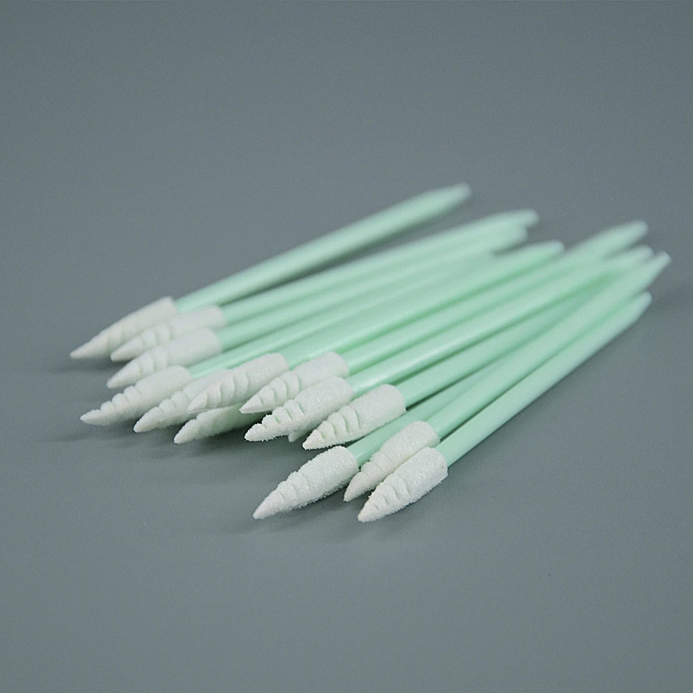Industrial Cleaning Disposable PU Foam Head Polyester Lint Free Tip Sterile Swab Sticks