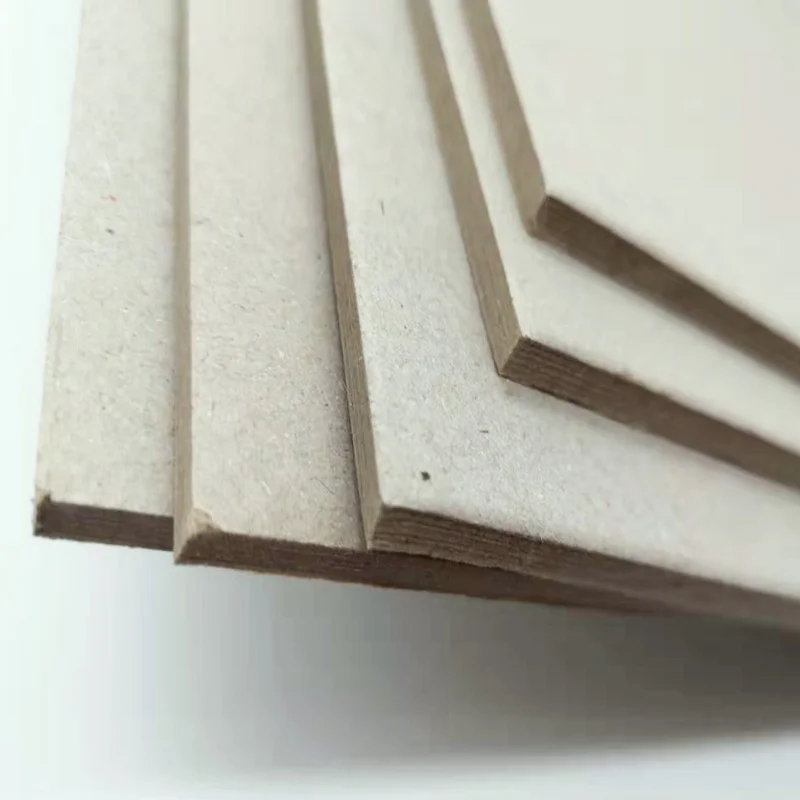 Uncoated Thick Rigid Laminated Gray Chipboard Paper