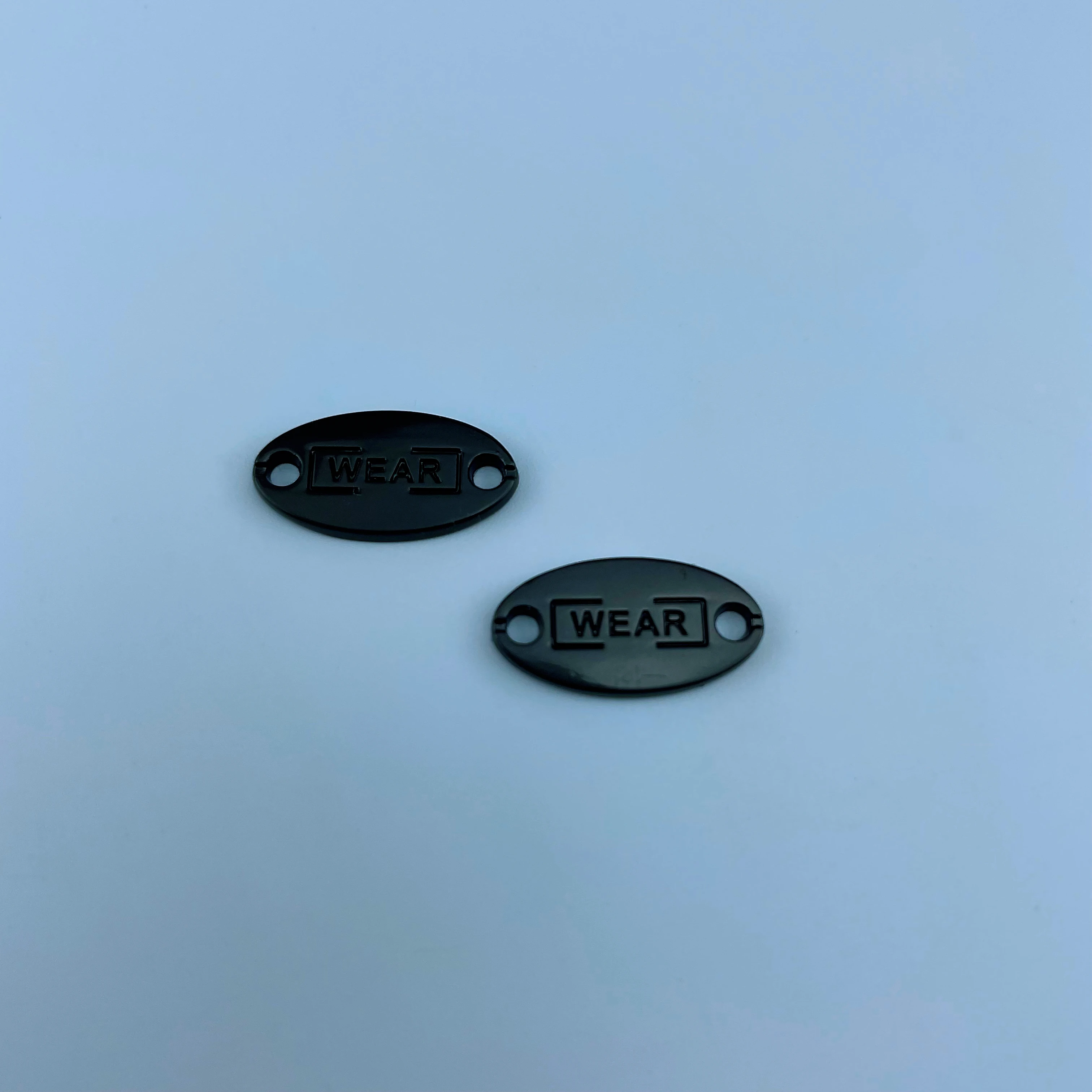 Alloy Metal plates label badge crinoline tag pins for clothes trimming and sewing accessories custom buttons