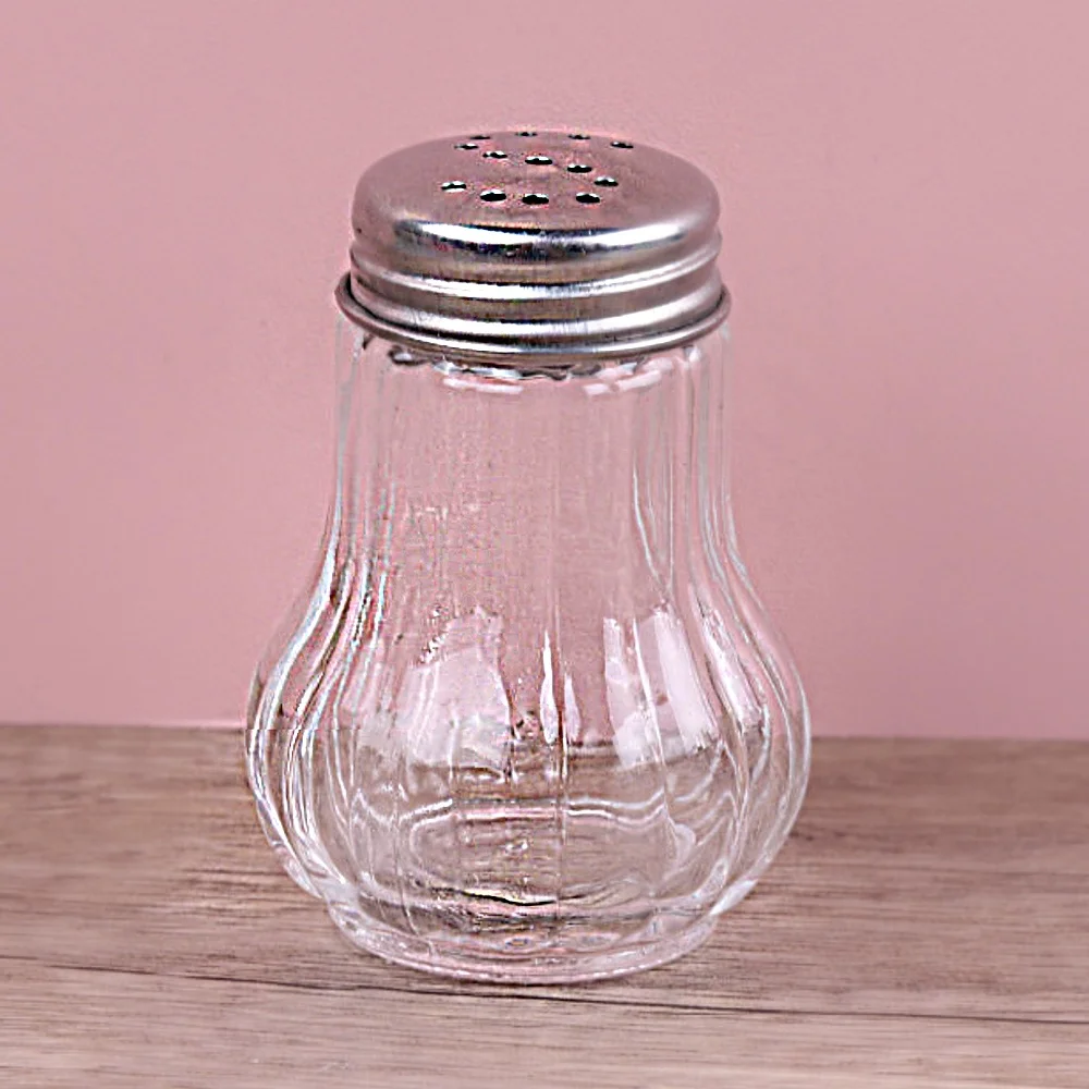 Best Selling Salt and Pepper Spice Shaker with Glass Bottle and Plastic Lid